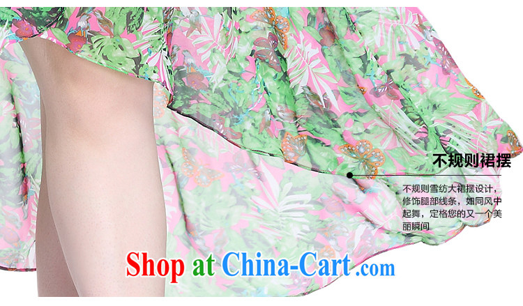 Slim LI Sau 2015 summer new, larger female flouncing Web yarn stitching irregular snow woven dresses Q 5051 red 2 XL pictures, price, brand platters! Elections are good character, the national distribution, so why buy now enjoy more preferential! Health