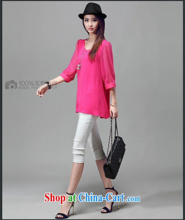 US, 2015 will be the true XL female summer Korean version of the new, thick mm video thin Web yarn stitching, loose cuff T shirt shirt women 5013 black XXXL pictures, price, brand platters! Elections are good character, the national distribution, so why buy now enjoy more preferential! Health