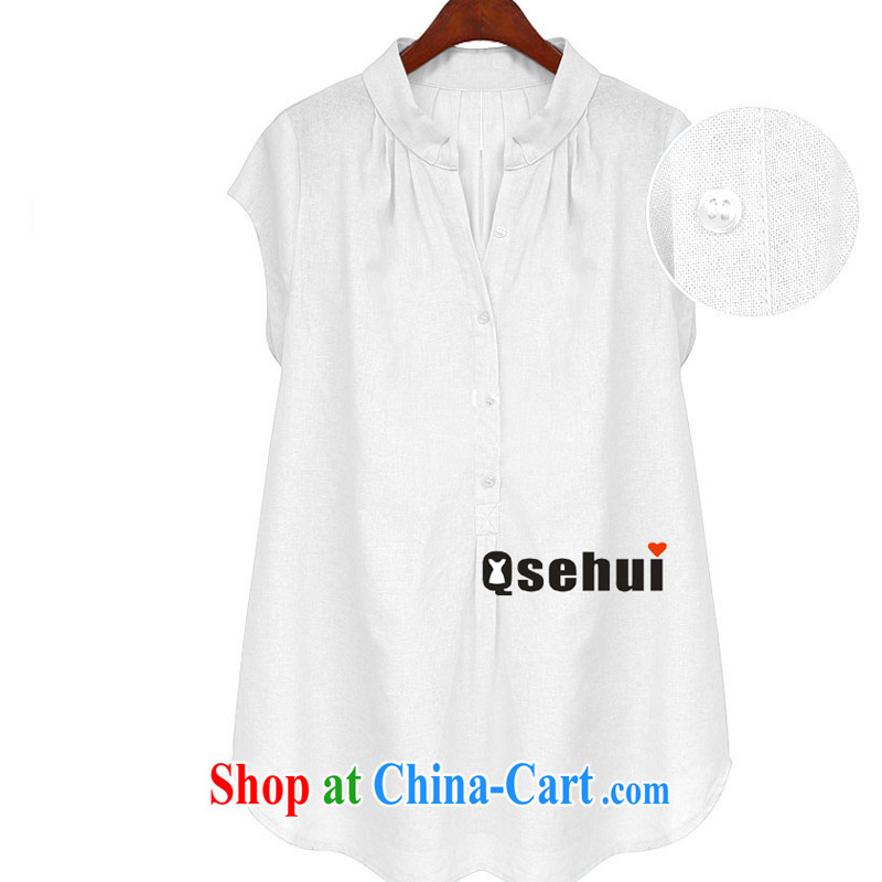 Indeed the Borneo summer fat sister and indeed increase the cotton shirt summer MOM T-shirt with the Code women mm thick summer light blue XXXL, as well as color sinks (Qsehui), shopping on the Internet