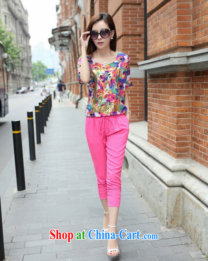 Yi M, summer 2015 new Korea, and indeed increase, female fat 7 mm pants Leisure package of 9896 red XL pictures, price, brand platters! Elections are good character, the national distribution, so why buy now enjoy more preferential! Health