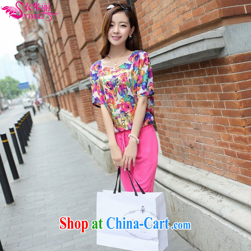 Yi M, summer 2015 new Korea, and indeed increase, women on 7 mm pants Leisure package of 9896 red XL, Yi M Lai, shopping on the Internet