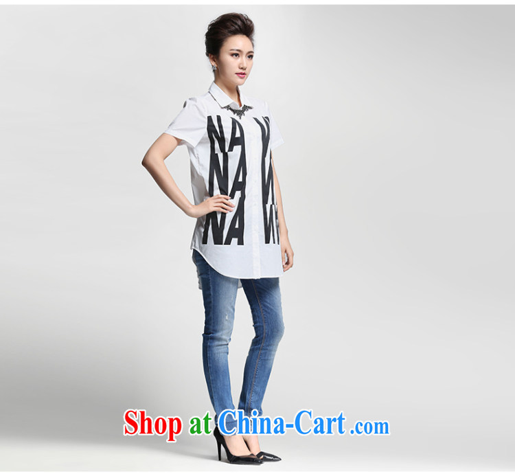 Slim, Mr Big, female 2015 summer new thick mm stylish letter stamp personalize your own shirt 952013242 white 2XL pictures, price, brand platters! Elections are good character, the national distribution, so why buy now enjoy more preferential! Health