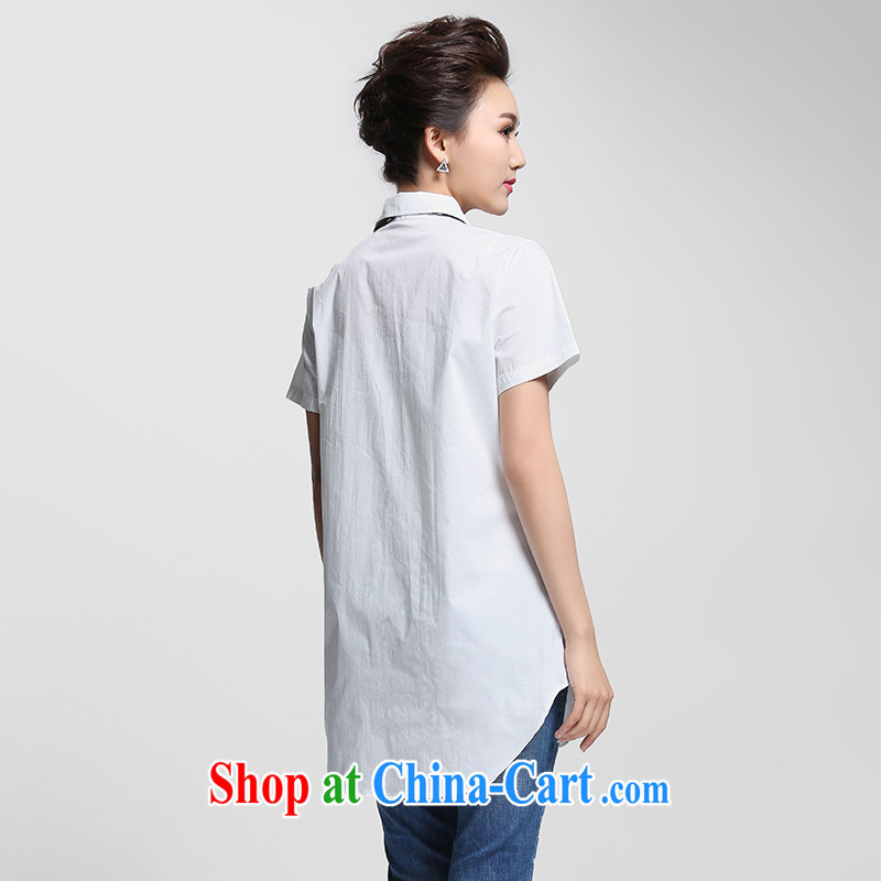 Slim, Mr Big, female 2015 summer new thick mm stylish letter stamp personalize your own shirt 952013242 white 2XL, former Yugoslavia, Mak, and shopping on the Internet