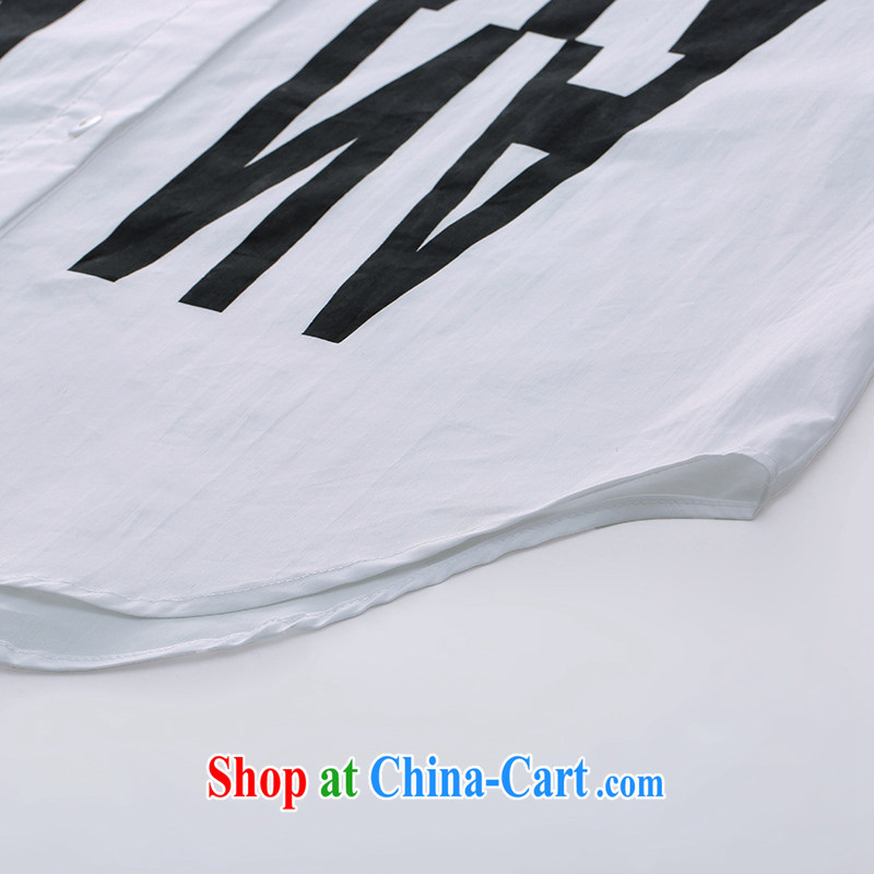 Slim, Mr Big, female 2015 summer new thick mm stylish letter stamp personalize your own shirt 952013242 white 2XL, former Yugoslavia, Mak, and shopping on the Internet