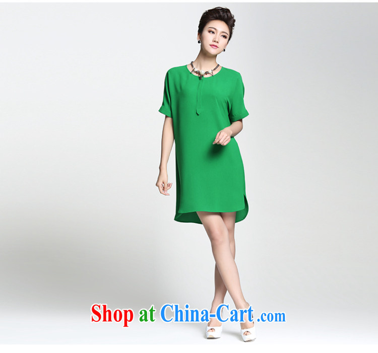 The Mak is the female 2015 summer new thick mm stylish front short, long style dress 952362361 green 4 XL pictures, price, brand platters! Elections are good character, the national distribution, so why buy now enjoy more preferential! Health