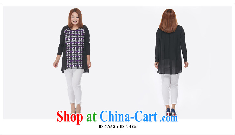 MSSHE XL female new Snow woven round-collar long-sleeved T-shirt clearance 2563 black 5 stamp duty XL pictures, price, brand platters! Elections are good character, the national distribution, so why buy now enjoy more preferential! Health