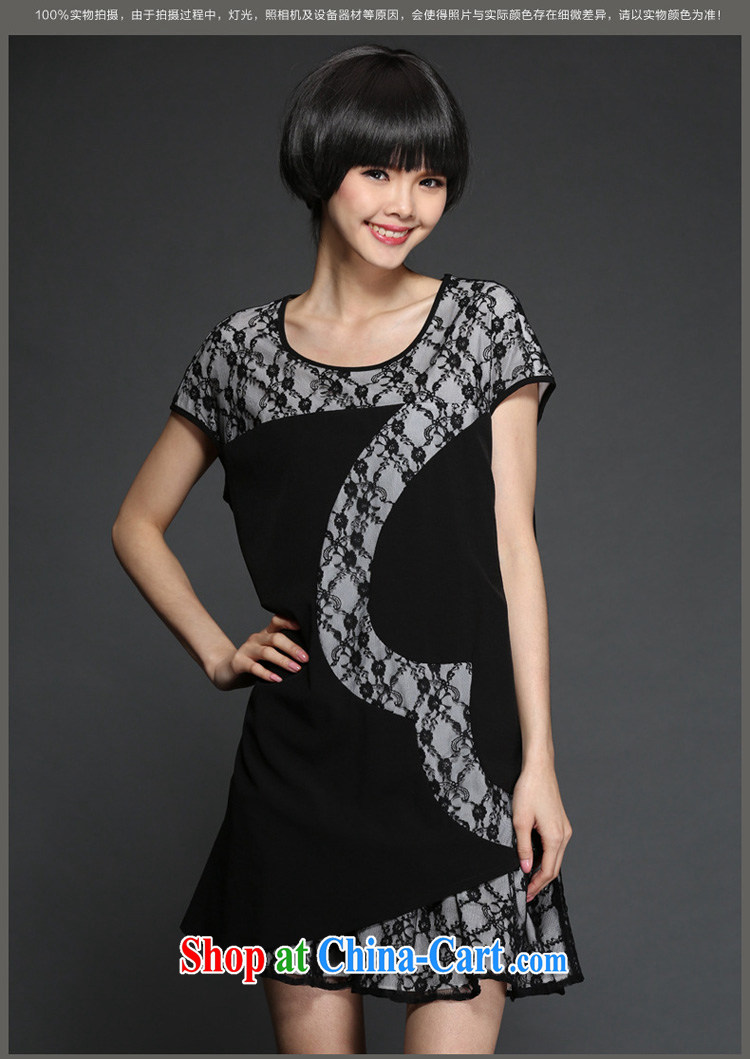 Morning would be 2015 summer new Korea and indeed increase, female fashion style beauty graphics thin lace spell series skirts mm thick lace hook flower dress black 5 XL (180 - 200 ) jack pictures, price, brand platters! Elections are good character, the national distribution, so why buy now enjoy more preferential! Health