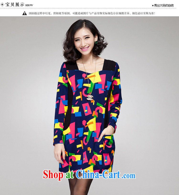 Eternal show the code women's clothing dresses thick sister 2015 spring new thick, graphics thin Korean Color stamp the fat XL dresses the color 4 X pictures, price, brand platters! Elections are good character, the national distribution, so why buy now enjoy more preferential! Health