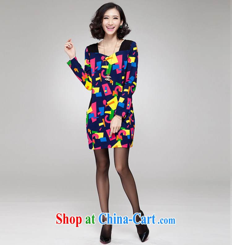 Eternal show the code women's clothing dresses thick sister 2015 spring new thick, graphics thin Korean Color stamp the fat XL dresses the color 4 X pictures, price, brand platters! Elections are good character, the national distribution, so why buy now enjoy more preferential! Health