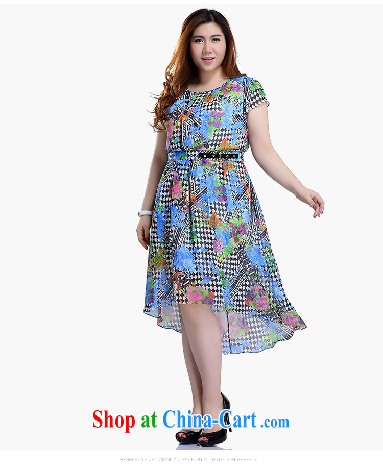 Slim LI Sau 2015 summer new, larger female noble graphics slim, black and white, stamp snow woven dresses Q 8500 purple floral 3 XL pictures, price, brand platters! Elections are good character, the national distribution, so why buy now enjoy more preferential! Health