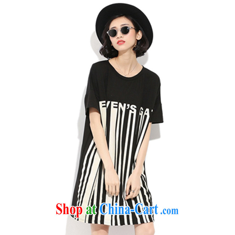 Director of the Advisory Committee 2015 summer new loose video thin and thick XL women mm thick, long, short-sleeved T-shirt-skirt black relaxed, code, made the Advisory Committee (mmys), online shopping