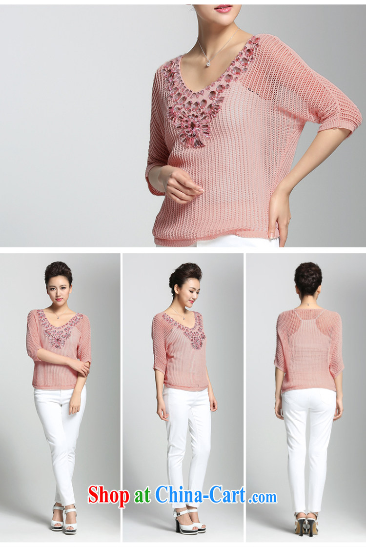 Pre-sale slim, Mr Big, female 2015 summer new thick mm stylish Pearl-bat sleeves knitted T pension female 952363291 pink 3XL pictures, price, brand platters! Elections are good character, the national distribution, so why buy now enjoy more preferential! Health
