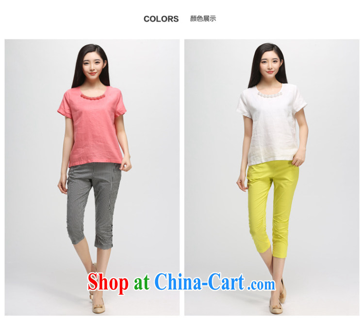 Water by 2015 summer new Korean version thick mm XL loose cotton Ma Pearl nails short-sleeve T-shirt S XK 15 5000 melon red XL pictures, price, brand platters! Elections are good character, the national distribution, so why buy now enjoy more preferential! Health