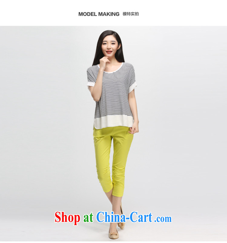 Water by female 2015 summer new Korean version mm thick loose bat sleeves T-shirt girl short-sleeved S XK 15 5036 black-and-white, XXL pictures, price, brand platters! Elections are good character, the national distribution, so why buy now enjoy more preferential! Health