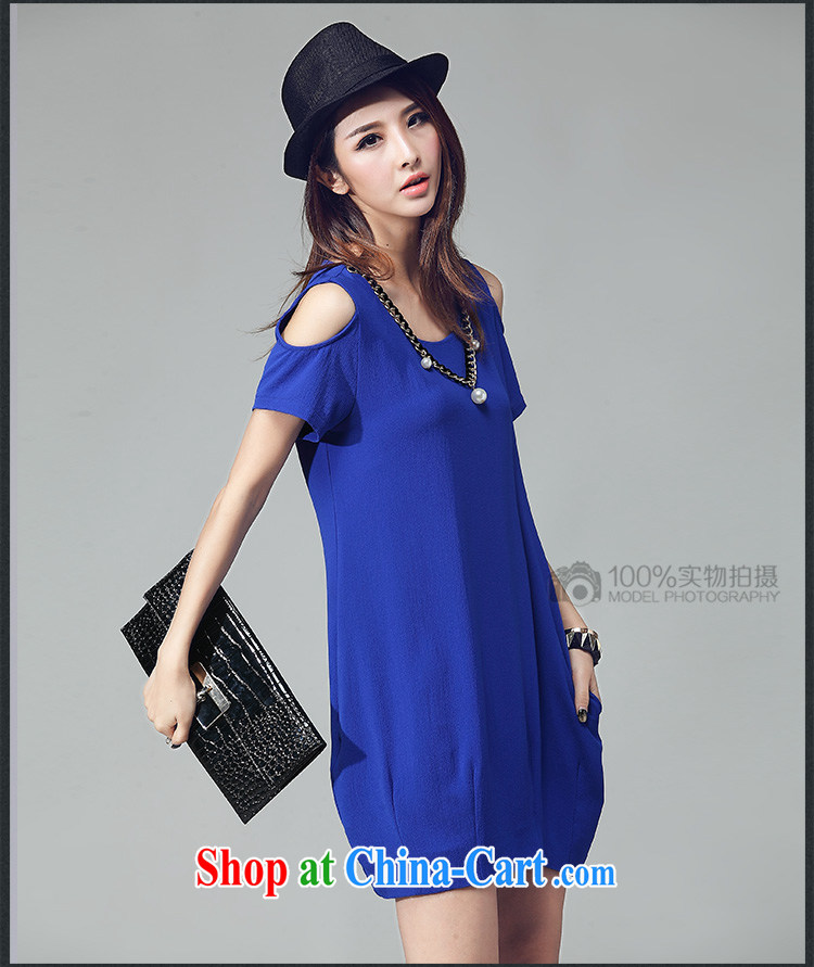 Ryan and the United States concluded the Code women mm thick beauty 2015 summer new Korean version the fat and loose video thin feel your shoulders short-sleeved dresses W 2033 blue XXXL pictures, price, brand platters! Elections are good character, the national distribution, so why buy now enjoy more preferential! Health
