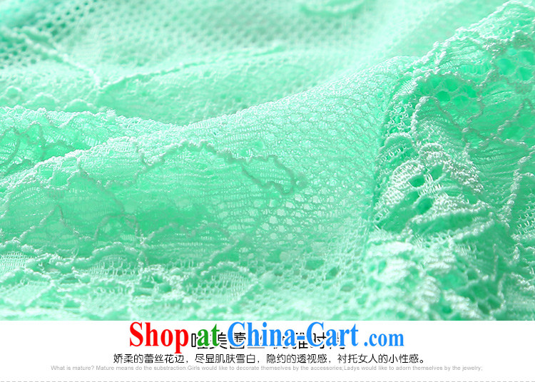 MSSHE XL girls 2015 new summer lace Stitching with elastic band waist home dresses 2709 mint green 4 XL pictures, price, brand platters! Elections are good character, the national distribution, so why buy now enjoy more preferential! Health