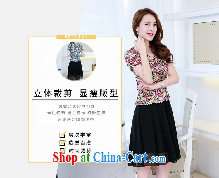 mm thick 2015 summer new, larger female short-sleeved stamp beauty graphics thin dresses women, female summer, older women with new green leaves XXXL spent for 130 - 140 Jack pictures, price, brand platters! Elections are good character, the national distribution, so why buy now enjoy more preferential! Health