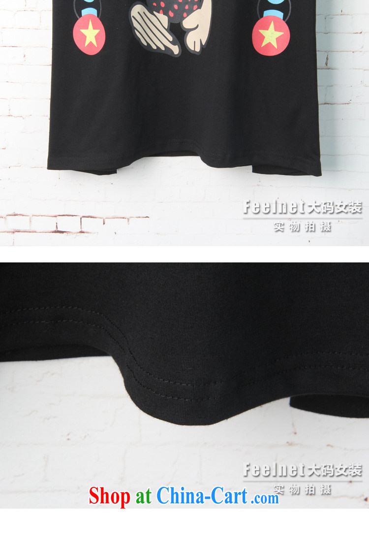 The feelnet code female 2015 summer new thick mm loose video thin stretch, long, short-sleeved shirt T 1513 black 4XL code/recommendations 100 - 130 kg pictures, price, brand platters! Elections are good character, the national distribution, so why buy now enjoy more preferential! Health