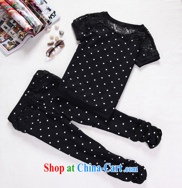 According to perfect 2015 Korean version of the new, lace stitching wave point video thin large, sport thick sister and indeed Leisure package female Y 2272 black 4XL pictures, price, brand platters! Elections are good character, the national distribution, so why buy now enjoy more preferential! Health