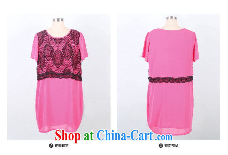 Morning would be 2015 summer new Korean version is indeed the XL women mm thick loose video thin round-collar short-sleeve hit color lace stitching snow-woven dresses of red 5 XL (180 - 200 ) jack pictures, price, brand platters! Elections are good character, the national distribution, so why buy now enjoy more preferential! Health