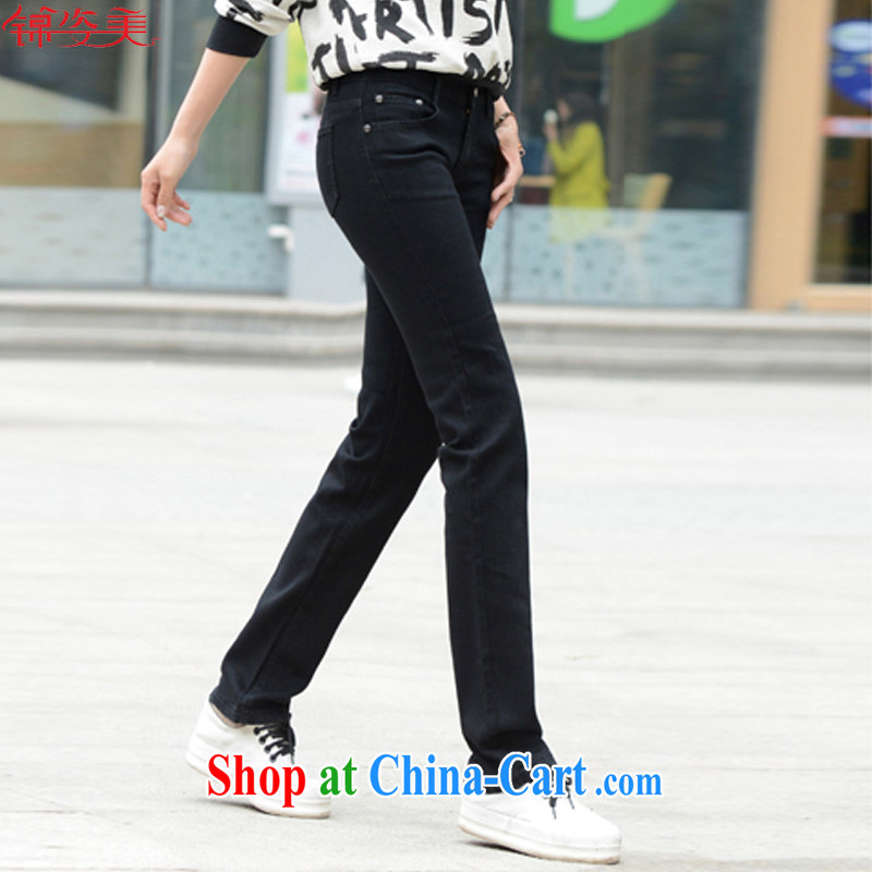Gangnam taste thick girls with graphics thin, indeed the XL pants large  Code women in Europe
