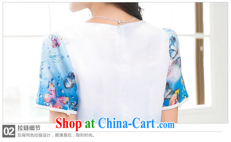 Good luck cracking the Code women mm thick beauty graphics thin summer 2015 new high-quality woven silk sweet 3 D stamp short-sleeved dresses X 5216 blue 3 XL pictures, price, brand platters! Elections are good character, the national distribution, so why buy now enjoy more preferential! Health