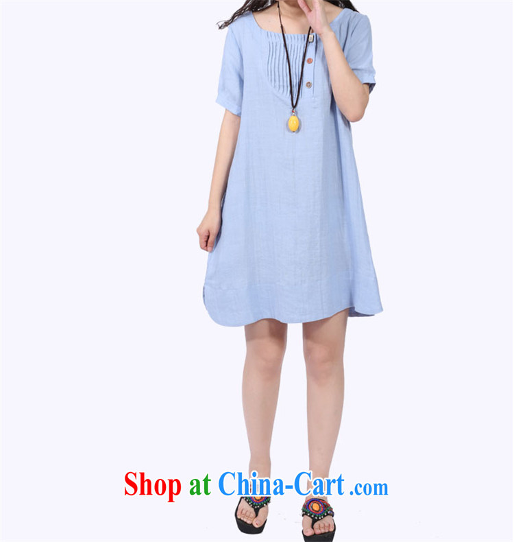 Only, Mei Yi 2015 summer new Korean version with graphics thin A Field skirt and short-sleeved cotton Ma dress 8521 pink XL pictures, price, brand platters! Elections are good character, the national distribution, so why buy now enjoy more preferential! Health