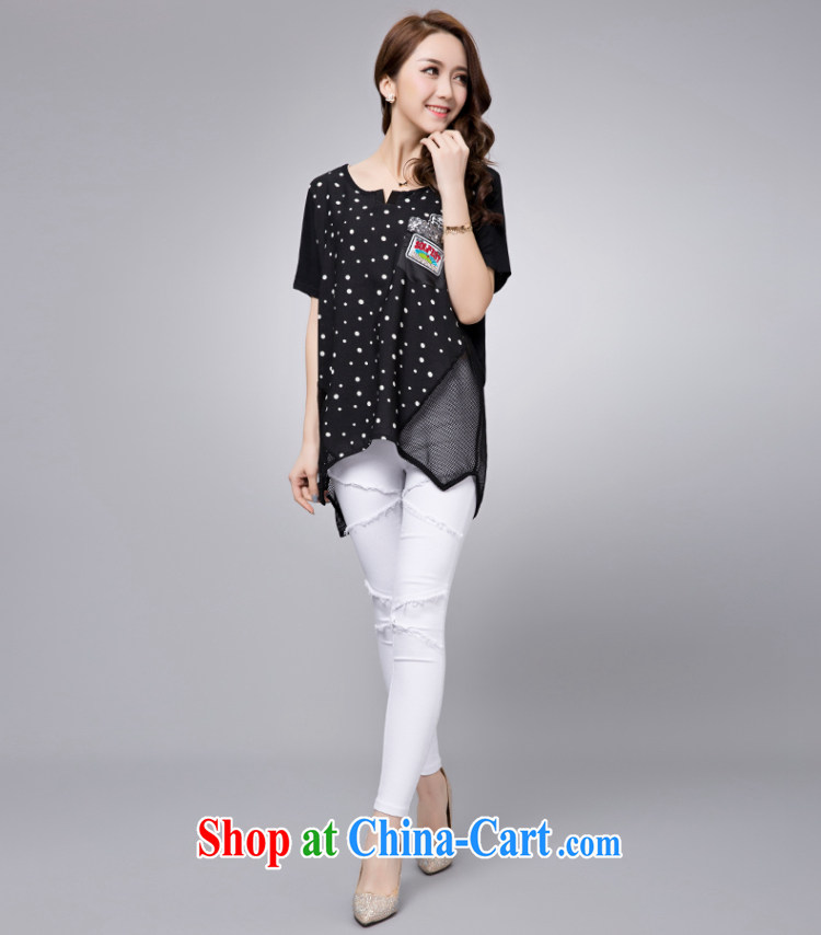 Jacob standing rules do not loose short sleeve shirt T girl, long, large, female thick mm summer 2015 New Wave the black L pictures, price, brand platters! Elections are good character, the national distribution, so why buy now enjoy more preferential! Health