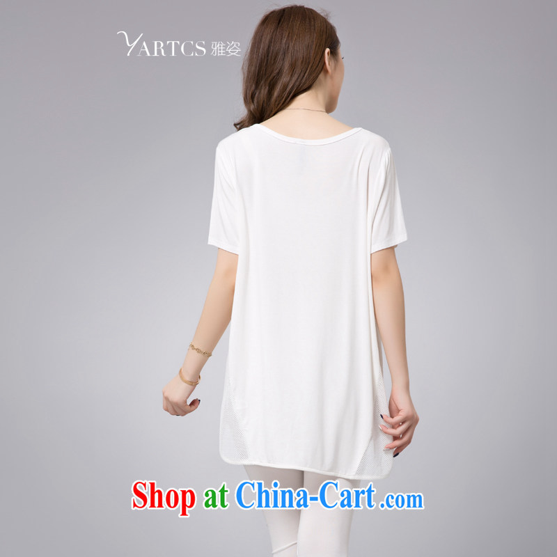 Jacob is standing rules relaxed short-sleeve shirt T girl, long, large, female fat mm summer 2015 New Wave the black L, Jacob (yartcs), shopping on the Internet