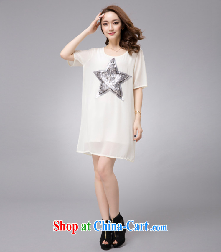 Colorful, larger female 2015 summer new Korean version mm thick loose short-sleeve two-piece snow woven dresses white 4XL pictures, price, brand platters! Elections are good character, the national distribution, so why buy now enjoy more preferential! Health