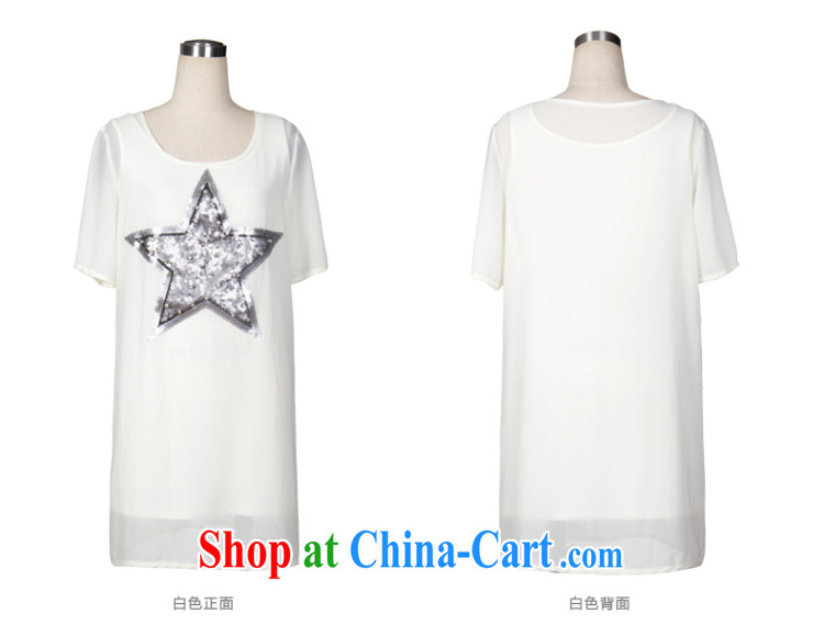 Colorful, larger female 2015 summer new Korean version mm thick loose short-sleeve two-piece snow woven dresses white 4XL pictures, price, brand platters! Elections are good character, the national distribution, so why buy now enjoy more preferential! Health