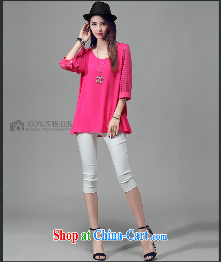 Morning would be 2015 summer new Korea and indeed XL women mm thick 100 ground very casual round collar cuff stretch jacquard Web yarn stitching T shirt T-shirt by red 4 XL pictures, price, brand platters! Elections are good character, the national distribution, so why buy now enjoy more preferential! Health