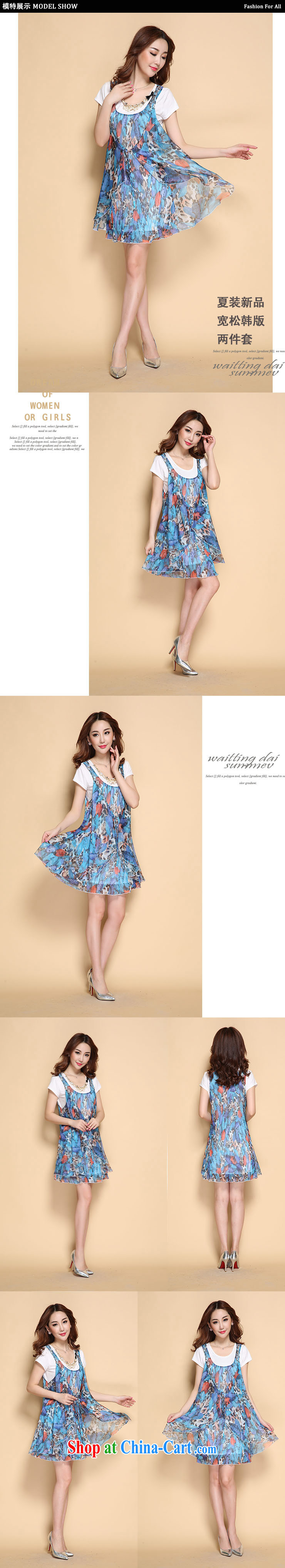 Let the flower 2015 new, larger female thick MM summer and indeed the snow woven dresses the code two-piece stamp dresses S 5001 blue flower XXL pictures, price, brand platters! Elections are good character, the national distribution, so why buy now enjoy more preferential! Health