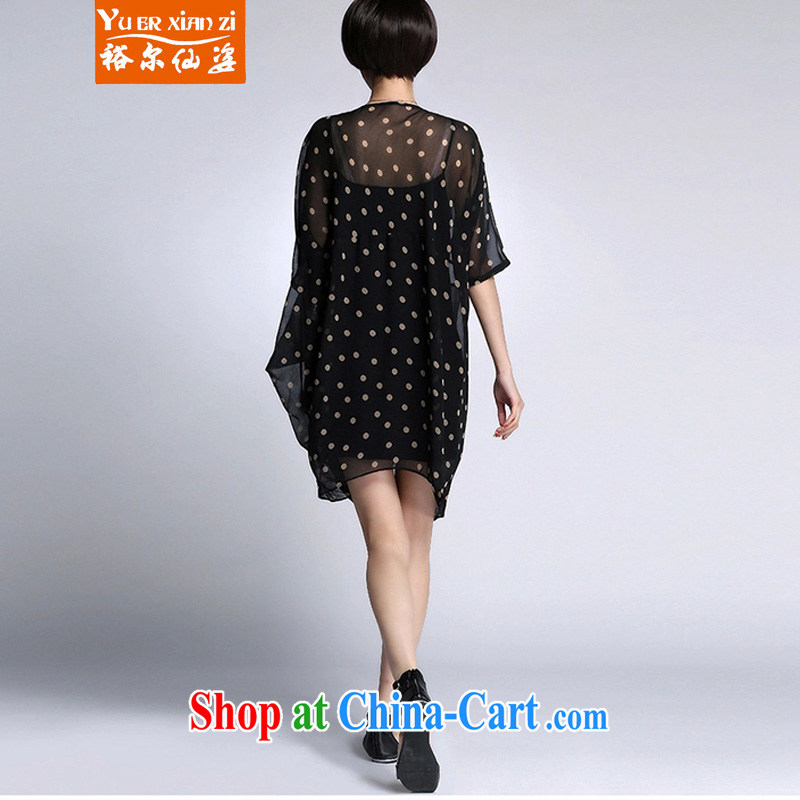 Yu's Sin City 2015 new summer and indeed increase, female fat MM loose video thin wave point dresses female black point, the code is recommended 100 - 240 jack, Yu's sin (yuerxianzi), and, on-line shopping