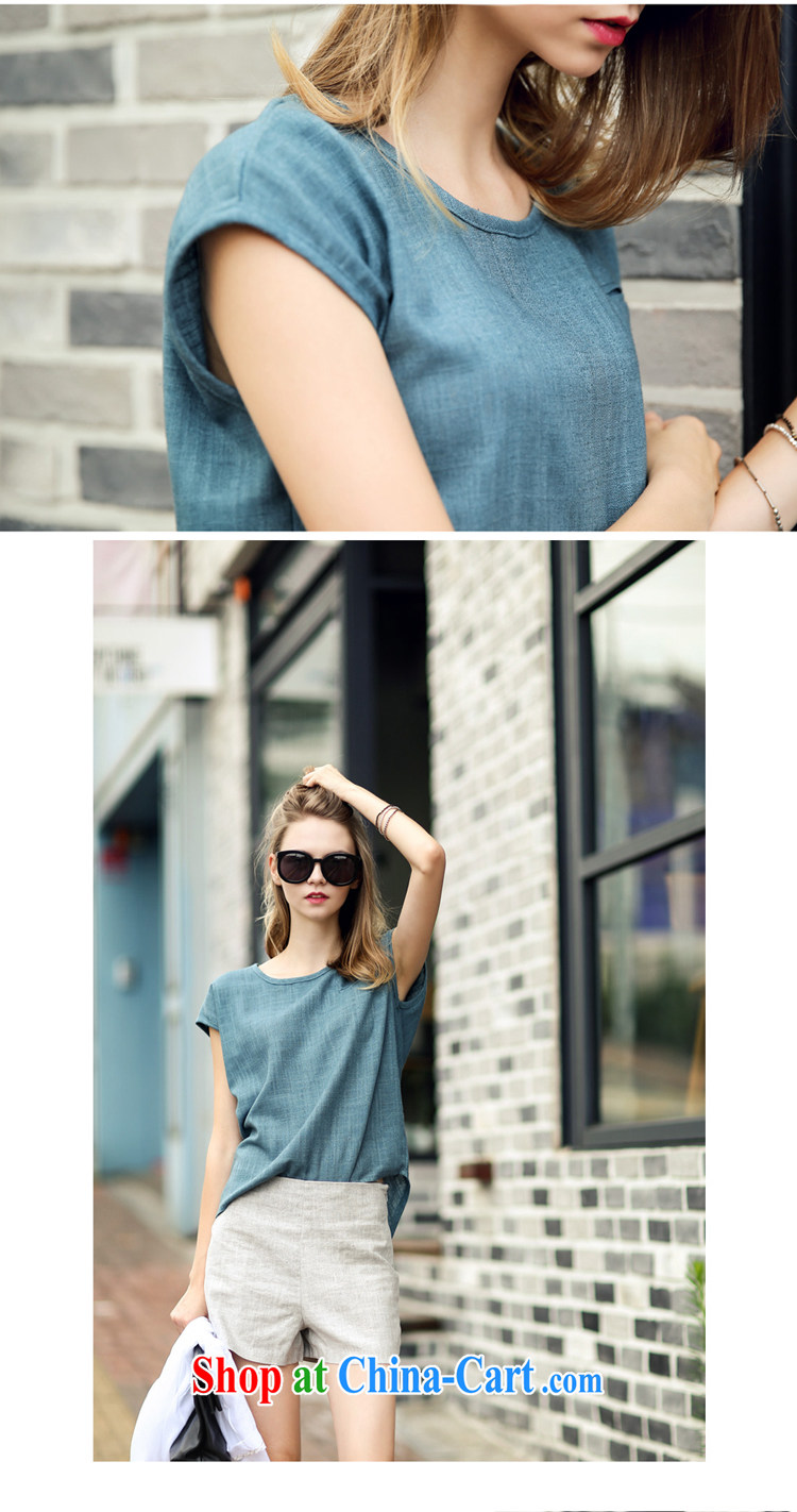 Jimmy Hill 2015 summer new women with large, loose linen casual round-collar T-shirt-waist graphics thin shorts Kit female F 1508 #Peacock Blue XXXXL pictures, price, brand platters! Elections are good character, the national distribution, so why buy now enjoy more preferential! Health