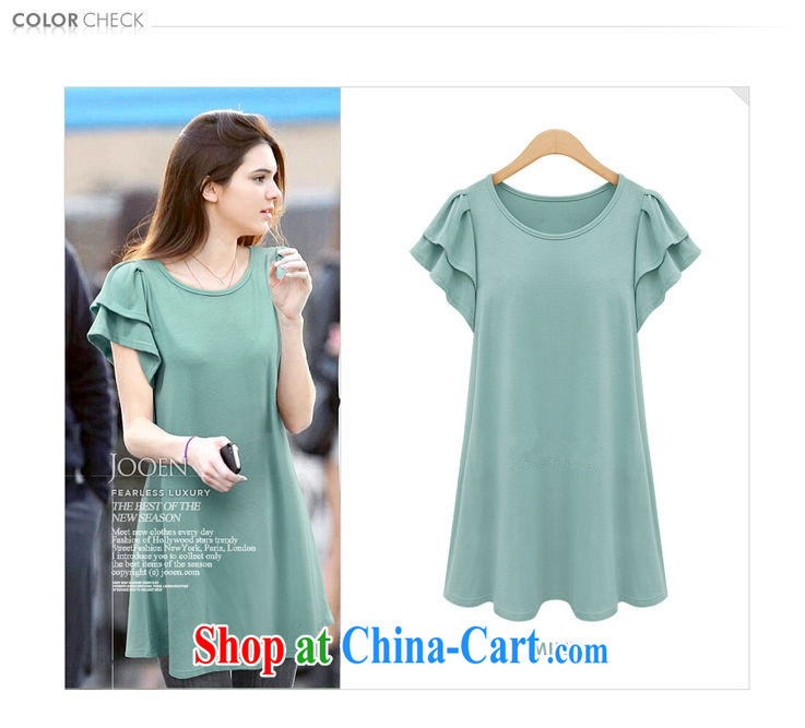 The clothing can be, Connie 2015 summer the US and Europe is increasing, women mm thick 200 jack to wear short short-sleeved video thin casual dress 2641 black 5 XL pictures, price, brand platters! Elections are good character, the national distribution, so why buy now enjoy more preferential! Health