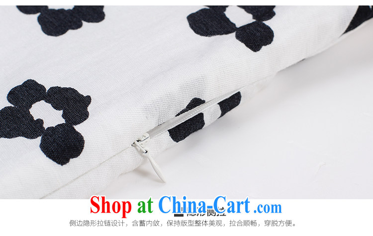 Slim LI Sau 2015 summer new, larger women have been the Stamp Duty stitching round-collar horn cuff video thin dresses Q 7812 m White XL pictures, price, brand platters! Elections are good character, the national distribution, so why buy now enjoy more preferential! Health