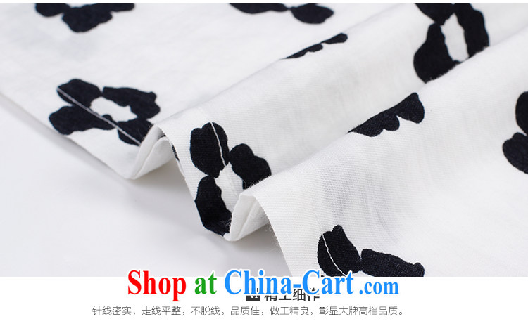 Slim LI Sau 2015 summer new, larger women have been the Stamp Duty stitching round-collar horn cuff video thin dresses Q 7812 m White XL pictures, price, brand platters! Elections are good character, the national distribution, so why buy now enjoy more preferential! Health