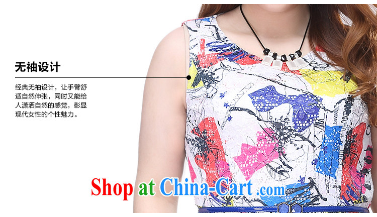 Slim LI Sau 2015 summer new, larger female referred blossoms, stamp lace dress sleeveless vest skirt Q 7818 by red 4 XL pictures, price, brand platters! Elections are good character, the national distribution, so why buy now enjoy more preferential! Health