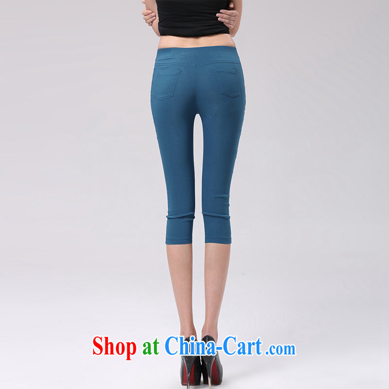 The Mona Lisa's Kosovo as soon as possible, the mm thick girls summer stylish thin 7 pants Korean Beauty Ms. Elastic waist in tight trousers 208 K blue S 100 recommendations about Jack, Ms. Elizabeth Kosovo (savoil), online shopping