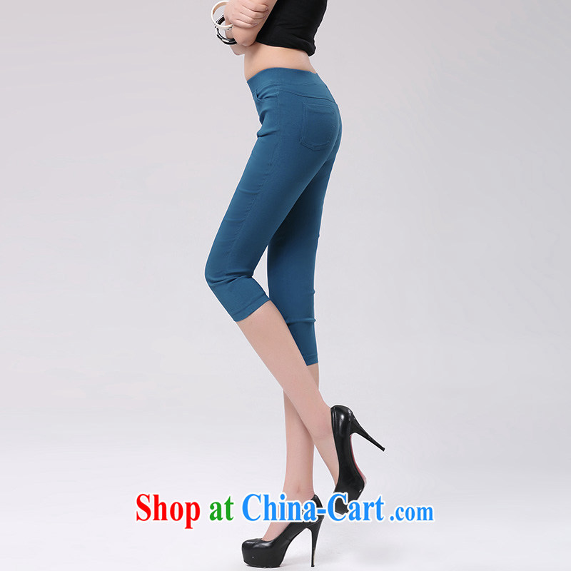 The Mona Lisa's Kosovo as soon as possible, the mm thick girls summer stylish thin 7 pants Korean Beauty Ms. Elastic waist in tight trousers 208 K blue S 100 recommendations about Jack, Ms. Elizabeth Kosovo (savoil), online shopping