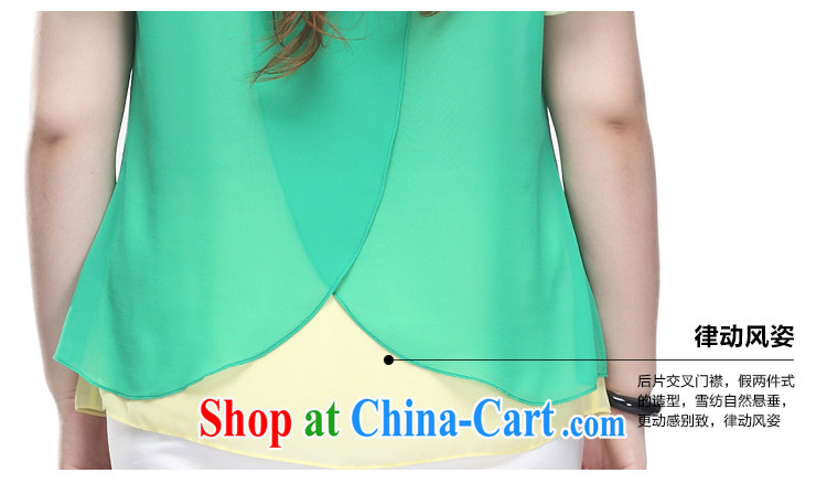 Slim LI Sau 2015 summer new, larger female Sweet child adoption leave two-piece head snow woven shirts T-shirt Q 7788 green 2 XL pictures, price, brand platters! Elections are good character, the national distribution, so why buy now enjoy more preferential! Health