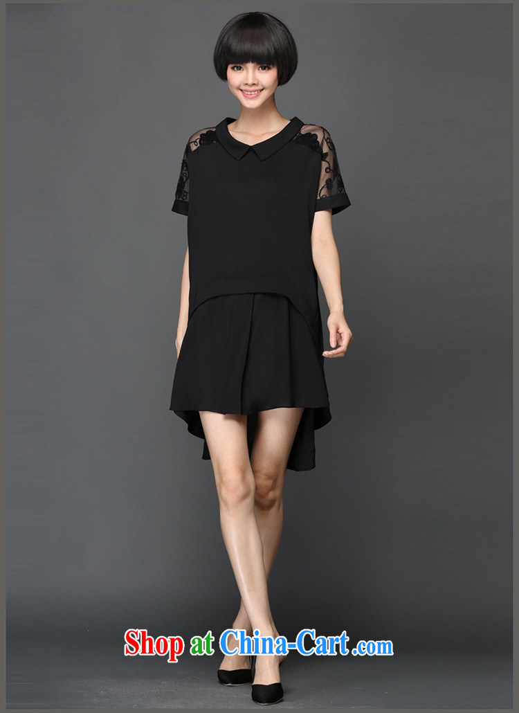 Mephidross economy honey, 2015 summer New, and indeed increase, female Korean fat sister loose video thin short-sleeve dress 2912 Black Large Number 3 XL 160 Jack left and right pictures, price, brand platters! Elections are good character, the national distribution, so why buy now enjoy more preferential! Health