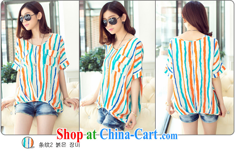Anna soon won her version 2015 summer new female striped round-neck collar bat sleeves short sleeves shirt T D 9146 orange XXXL pictures, price, brand platters! Elections are good character, the national distribution, so why buy now enjoy more preferential! Health