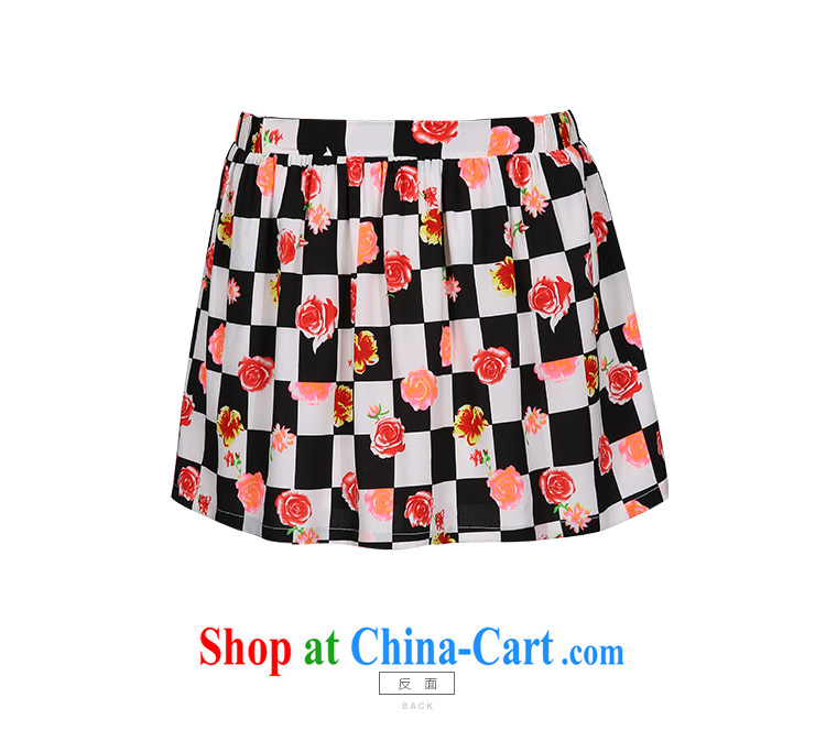 Slim LI Sau 2015 summer new, larger female grid stamp stitching stamp body skirt is really two-part kit Q 7857 black 3 XL pictures, price, brand platters! Elections are good character, the national distribution, so why buy now enjoy more preferential! Health