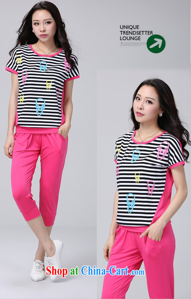 VIDALGRAU new summer XL female short-sleeve shirt T graphics thin sportswear girls thick mm leisure service kit female X 5805 rose red L pictures, price, brand platters! Elections are good character, the national distribution, so why buy now enjoy more preferential! Health