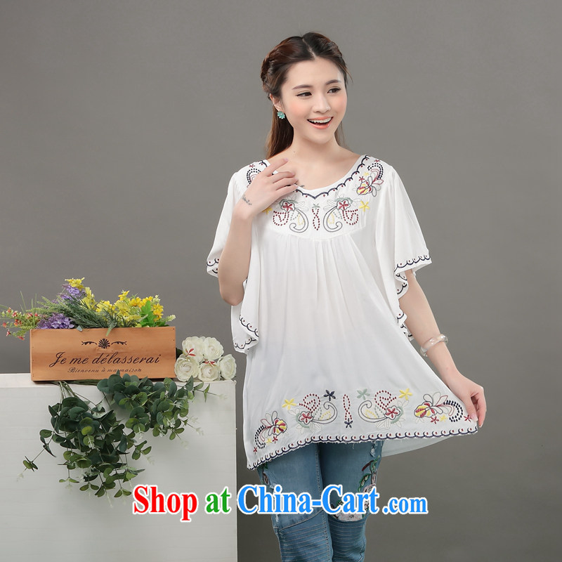 The Xu Jialu clothing, summer 2015 new national winds, female embroidered cotton silk Korean female large white code are code pictures, price, brand platters! Elections are good character, the national distribution, so why buy now enjoy more preferential! Health