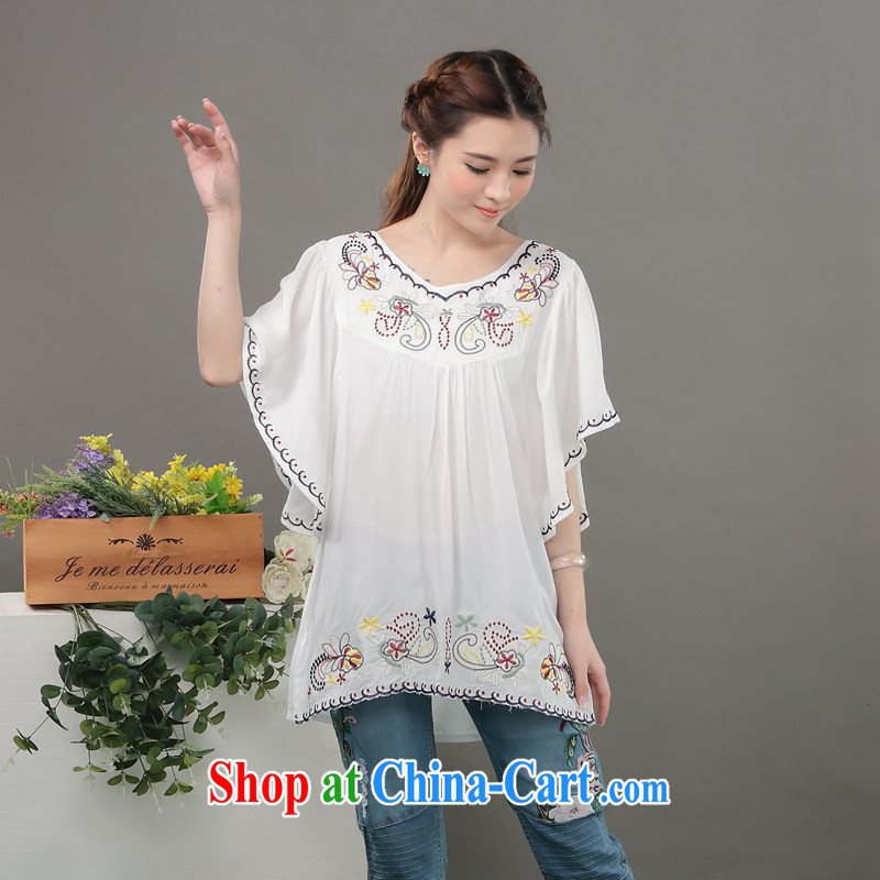 The Xu Jialu clothing, summer 2015 new national winds, female embroidered cotton silk Korean female large white code are code pictures, price, brand platters! Elections are good character, the national distribution, so why buy now enjoy more preferential! Health