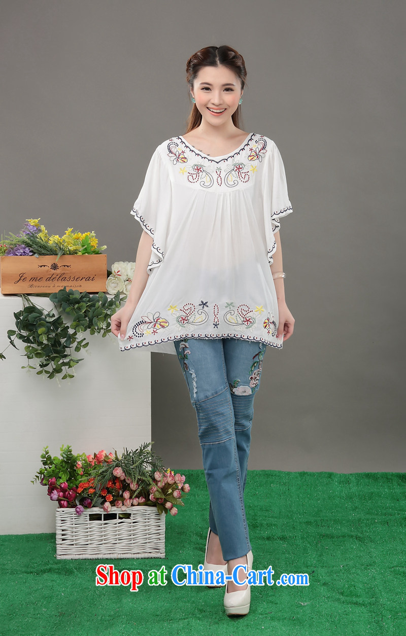 The Xu Jialu clothing, summer 2015 new national winds, female embroidered cotton silk Korean female large white code are code pictures, price, brand platters! Elections are good character, the national distribution, so why buy now enjoy more preferential! Health