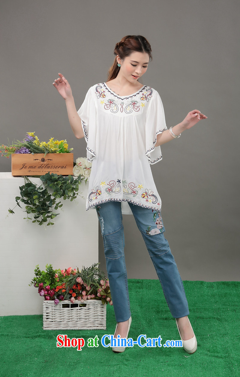 The Xu Jialu clothing, summer 2015 new national winds, female embroidered cotton silk Korean female large white code are code pictures, price, brand platters! Elections are good character, the national distribution, so why buy now enjoy more preferential! Health